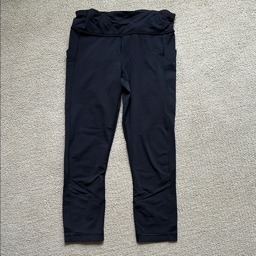 lululemon Black Run Inspire Crop Pants Size 6